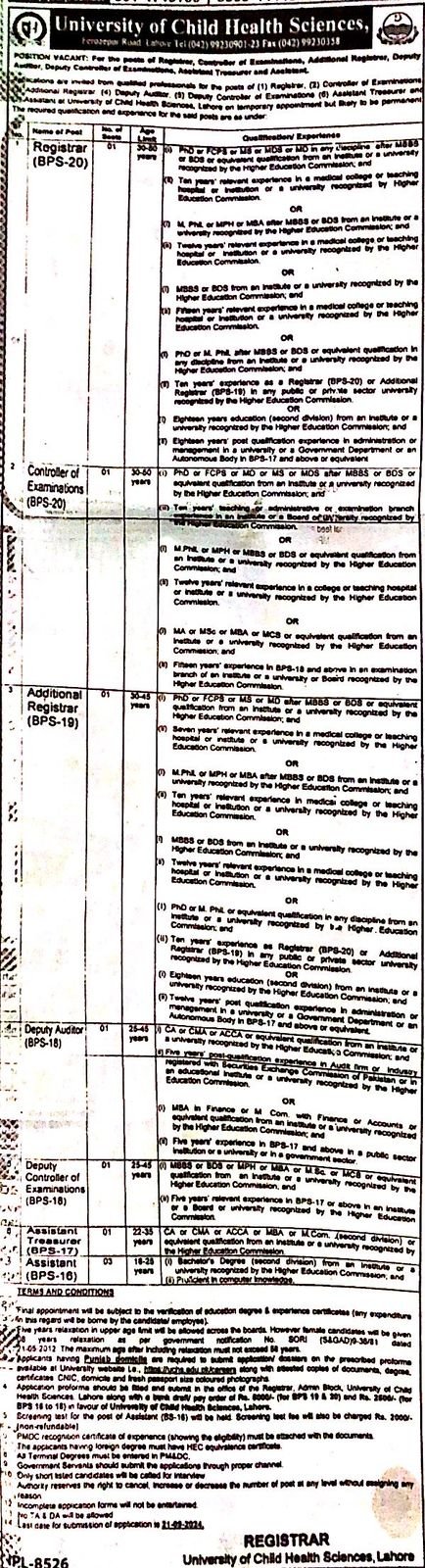 1. Registrar 2. Controller of Examinations